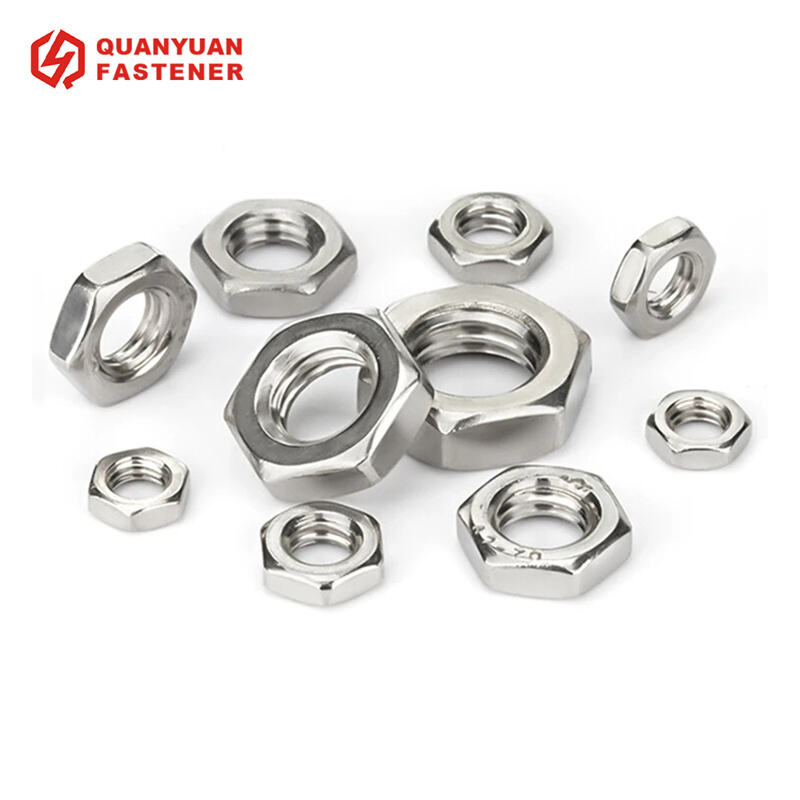 Stainless Steel Hex Thin Jam Nuts