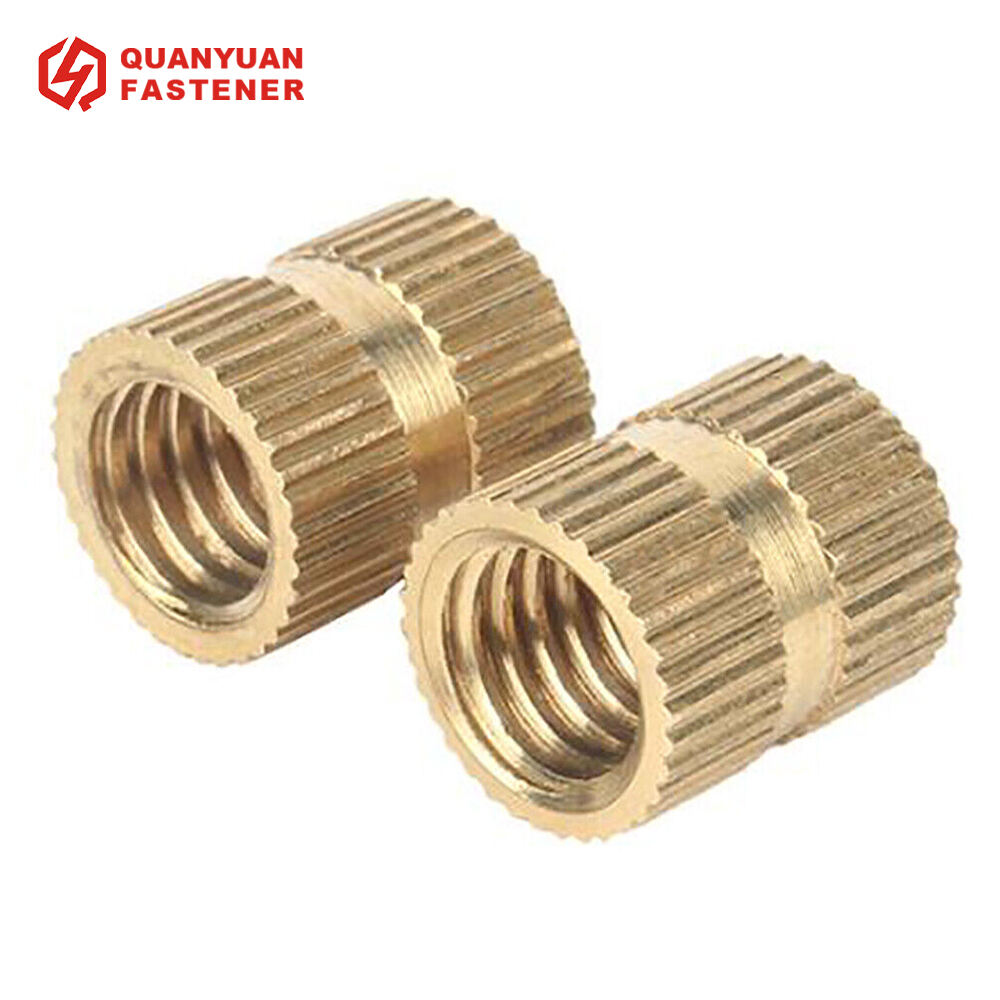 Brass Threaded Knurled Insert Nut