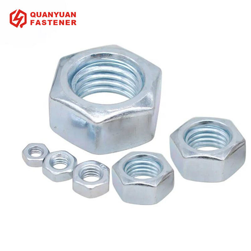 Class 5 Class 8 Zinc Plated Steel Hex Nuts