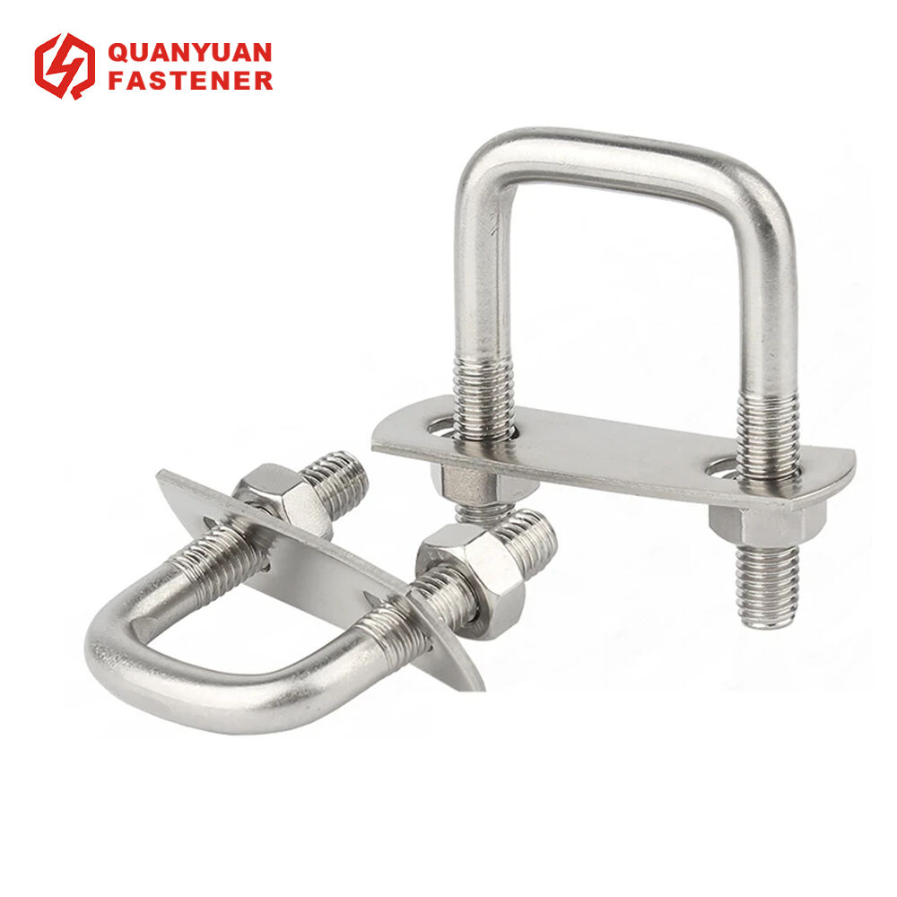 Stainless Steel Square Clamp ညာဘက်ထောင့် U Bolt