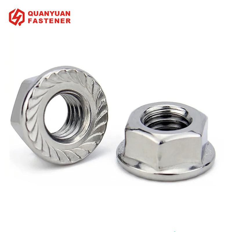 Stainless Steel Hex Flange Nuts