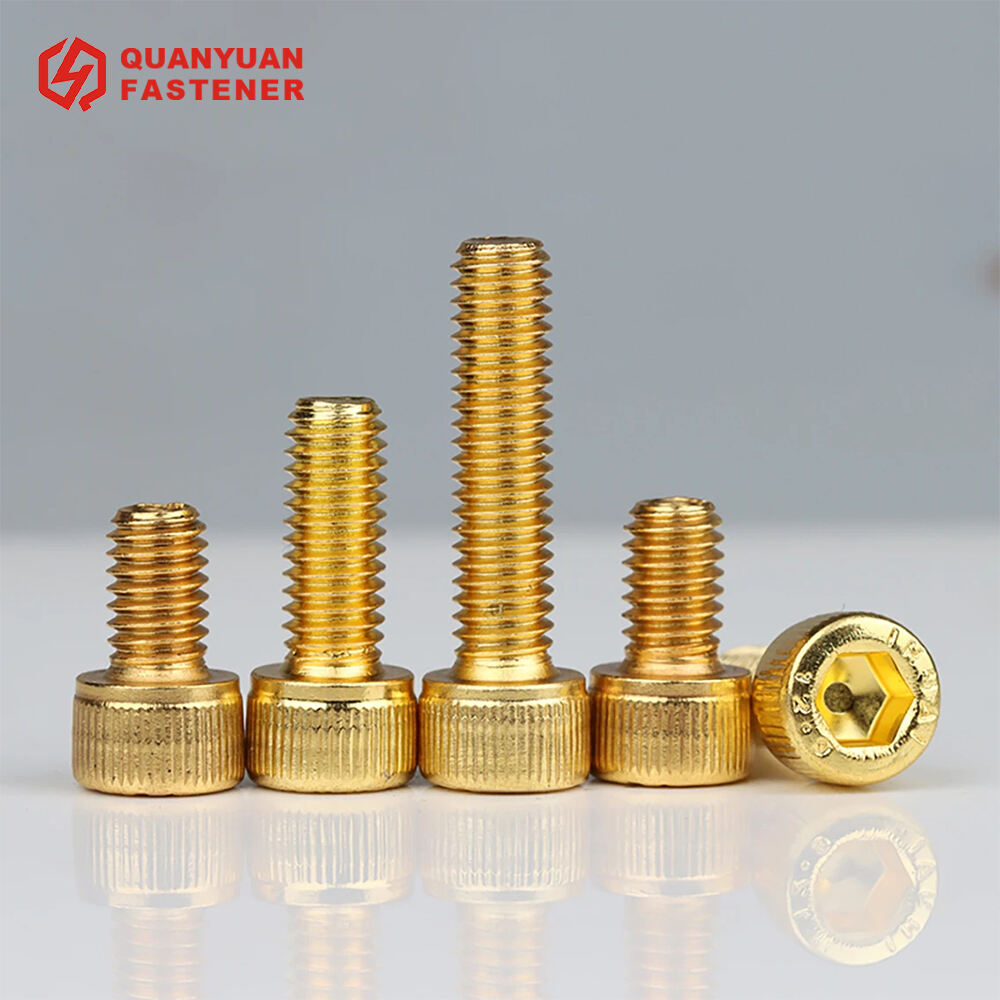 Titanium Gold Plated Hex Socket Cap Head Bolt