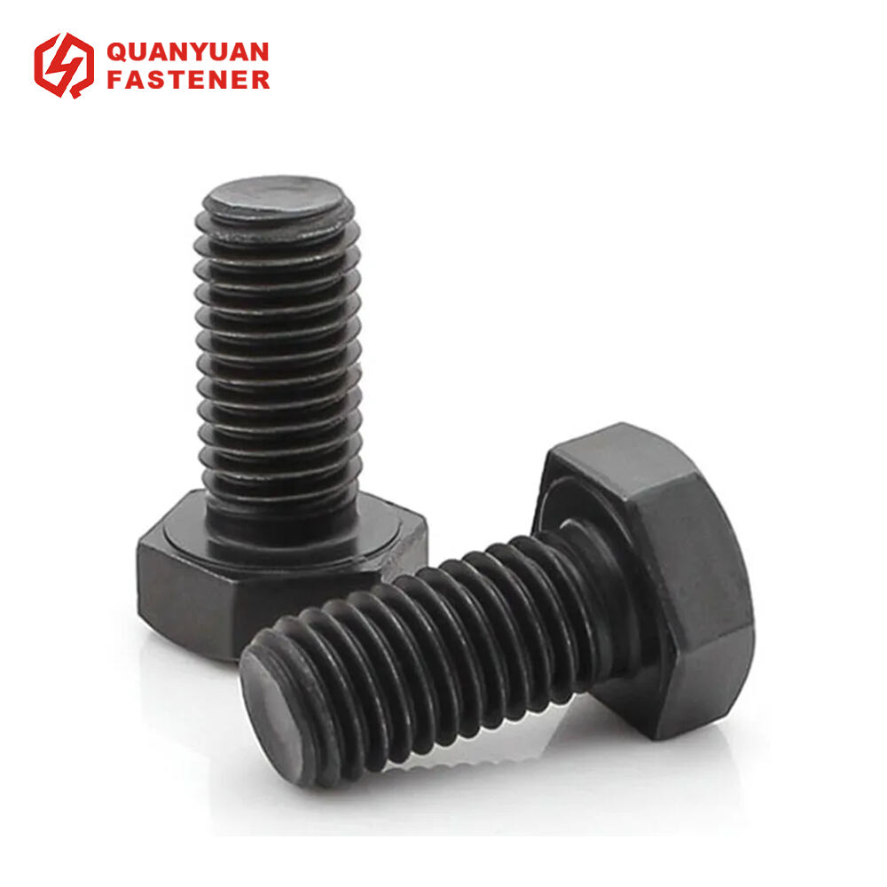 ANSIASME B18.2.1 Gr2 Gr5 Gr8 Carbon Steel Black Oxided Hex Bolt