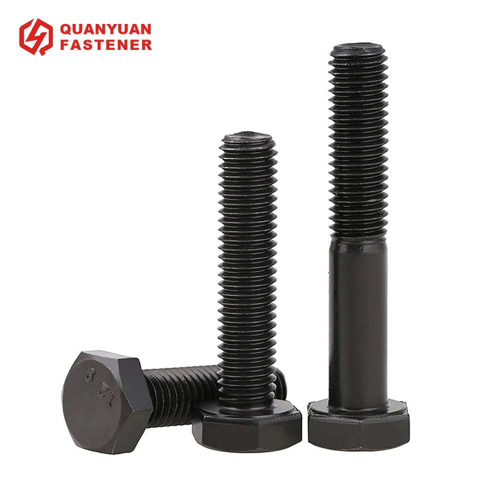 Gr8.8 Gr10.9 Gr12.9 High Strength Black External Hexagon Bolt