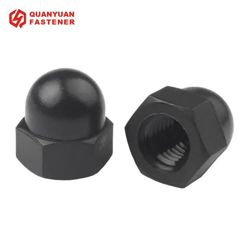 Black Dome Nuts Steel Acorn Cap Nut