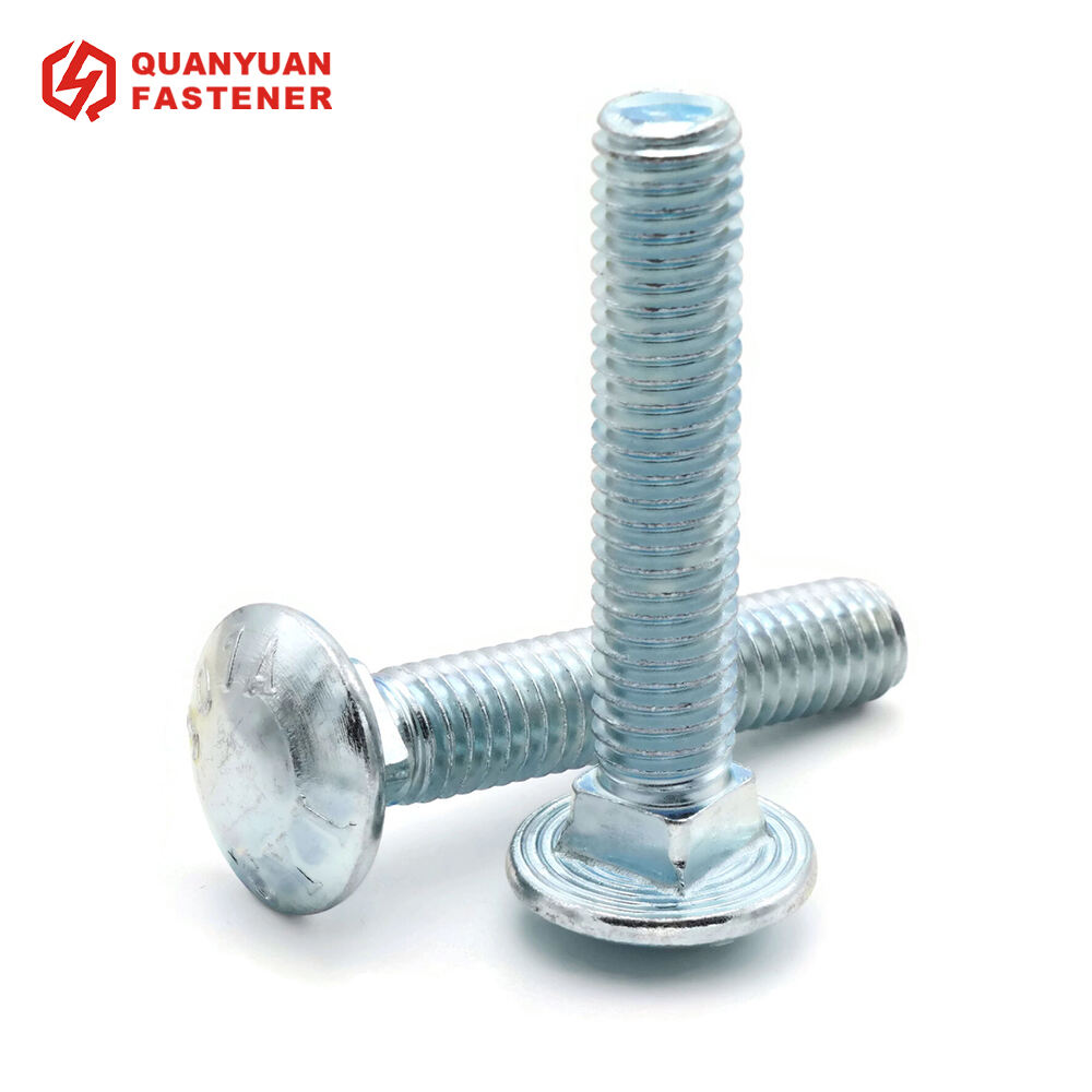 Zinc Plated ASTM A307 Steel Carriage Bolt