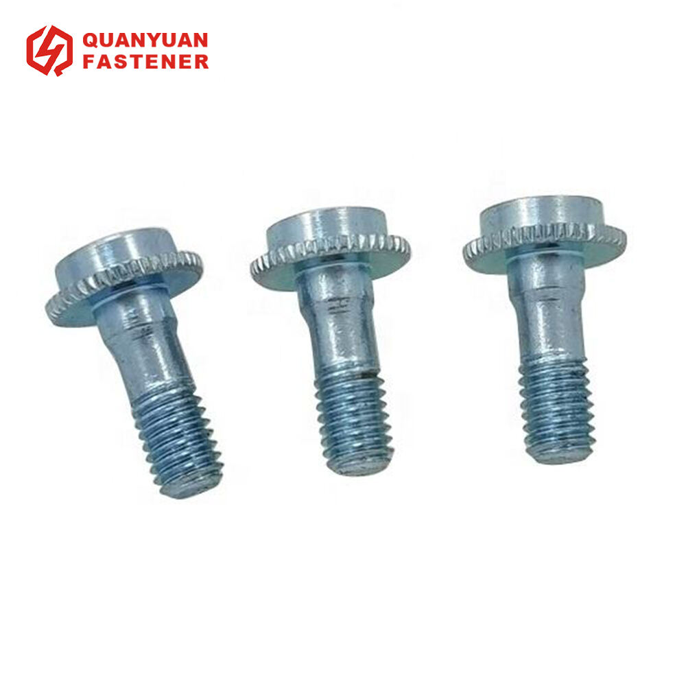 Custom Zinc Coating Iron Flanged Washer Head Screw Round Head Screws