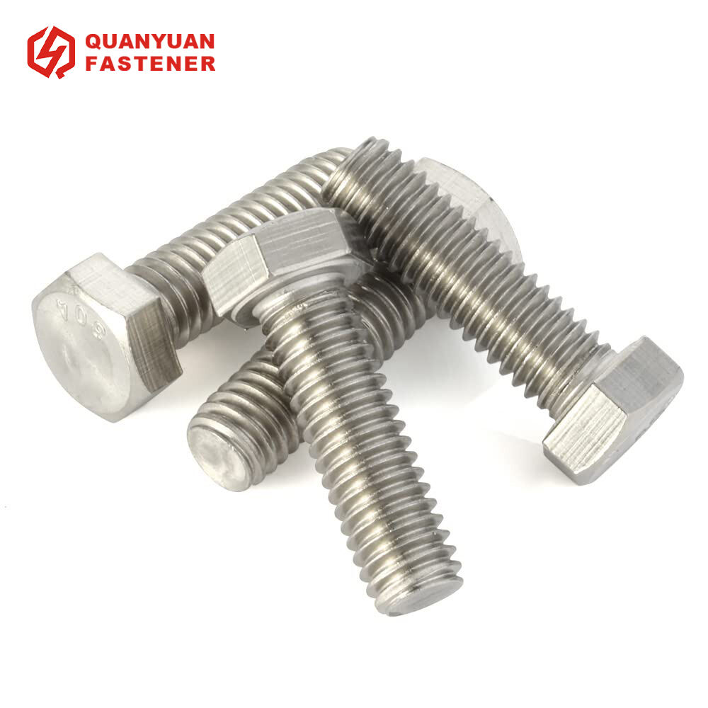 DIN933 Stainless Steel Hex Head Cap Screws Hexagon Bolts