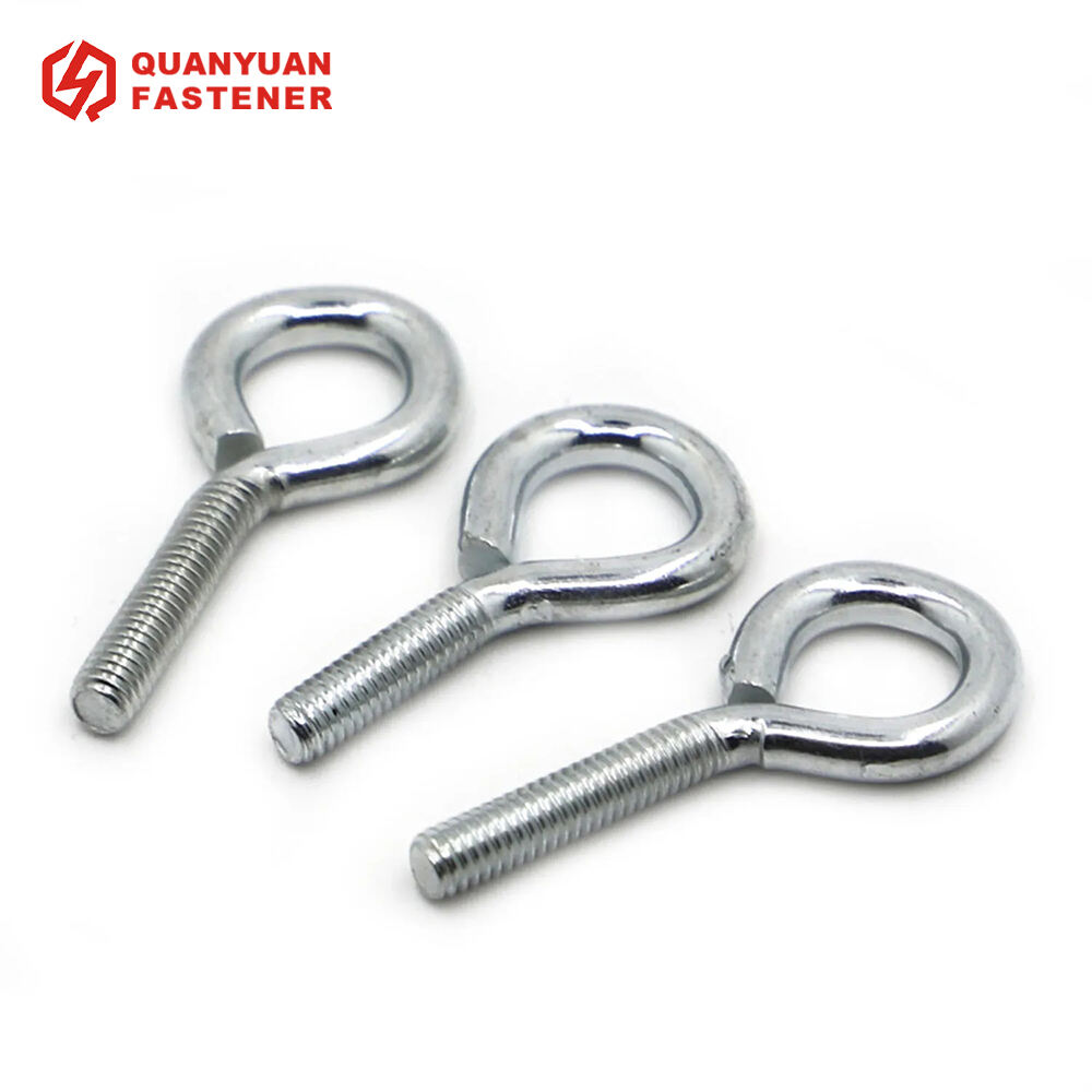 Zinc Plated Carbon Steel Closed Hook Ring Sheep Eye Bolt