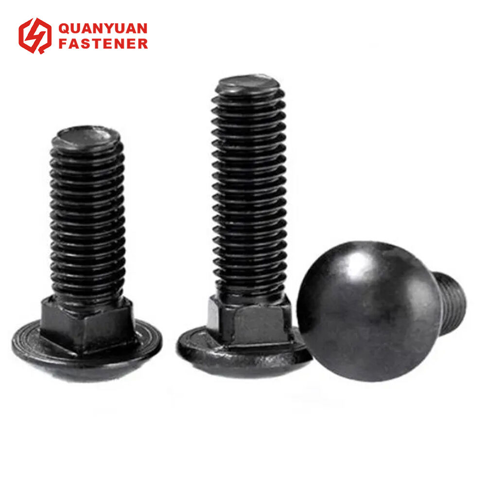 Black Carbon Steel Round Head Square Neck Carriage Bolt