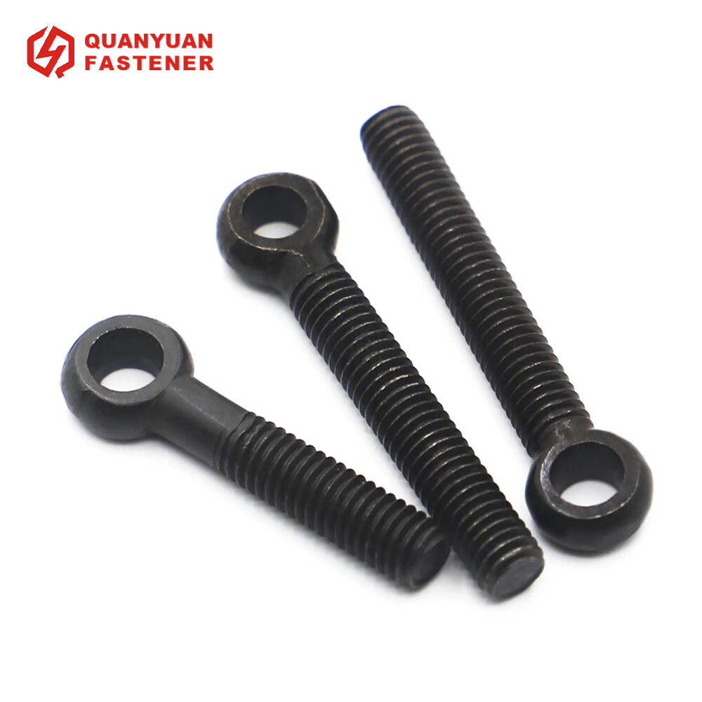 Black Carbon Steel Anti-slip Ring Fish Eye Bolts