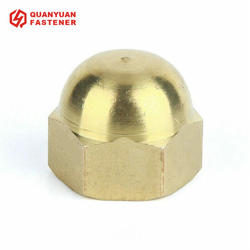 Acorn Hex Dome Nut Brass Cap Nuts