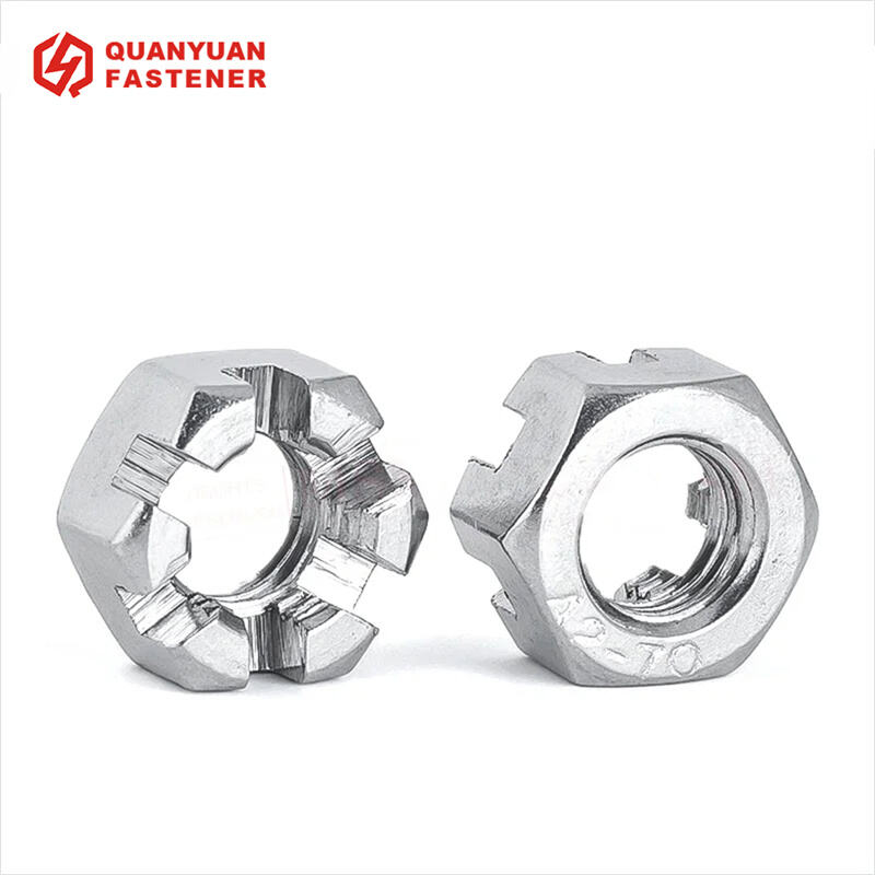 Stainless Steel Slotted Hex Castle Nut