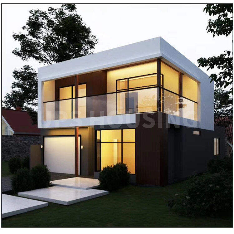 Econel 2-Storey 4BR Prefabricated Concrete Villa: Eco-panel System, Built-in Steel Structure, Insulated Panels, Quick & Cost-effective Installation