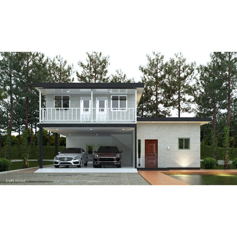 Econel Double-Storey Prefab Villa with UPS Backup Power - China Factory-Made Energy-Efficient Modular Home