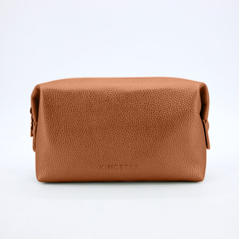 Customized Luxury PU Leather Toiletry Bag High Quality Multifunctional Makeup Bags for Men details