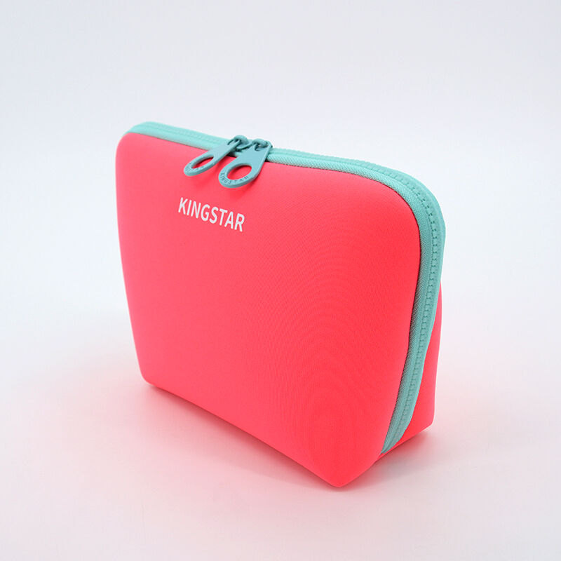 product portable neoprene bag case small square accessories makeup mouse cable pouch makeup kits bag366-5