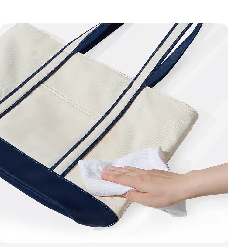 2024 Customized Large Capacity Nylon Tote Bag Shopping Bag with Handle Wholesale Beach Bag with Printed logo details