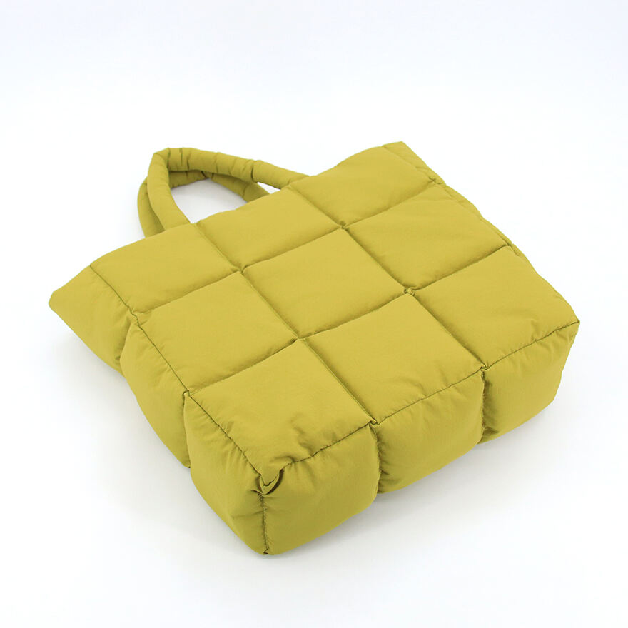 Womens Large Crossbody Weekender Soft Padded Puffy Shopper Tote Bag Puffer Quilted Shoulder Handbag supplier