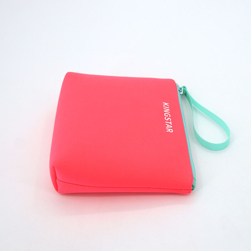 New Fashion Quilted Neoprene Makeup Bag with Zipper Featuring Velvet Jewelry Boxes details