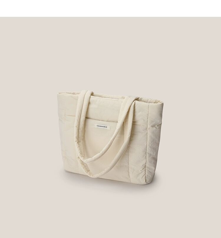 Puffer Shoulder Bag with Soft Hand Feeling Large Capacity Shopping Bag Multi Color Shoulder Bag for Women supplier