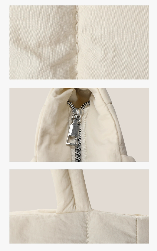 Puffer Shoulder Bag with Soft Hand Feeling Large Capacity Shopping Bag Multi Color Shoulder Bag for Women details