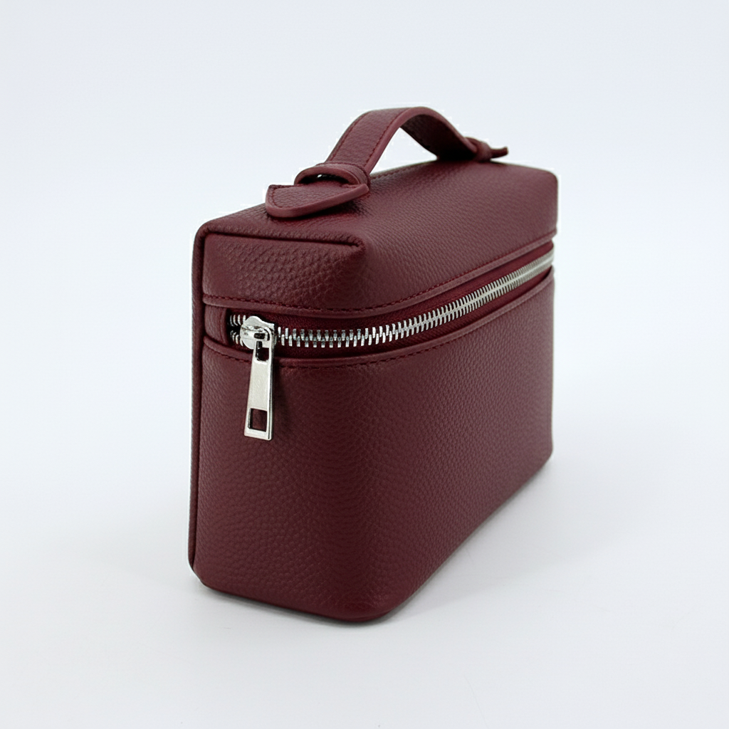 product custom embossed large capacity pu cosmetic bag vintage style zippered travel water resistant toiletry bag with letter pattern-9