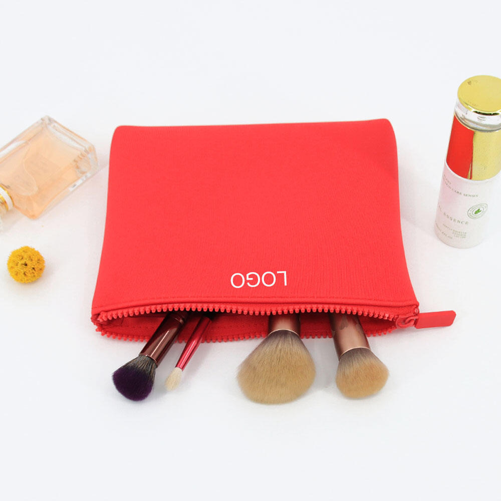 product wholesale blank oem new small portable simple fashion neoprene cosmetic makeup bag with custom logo346-2