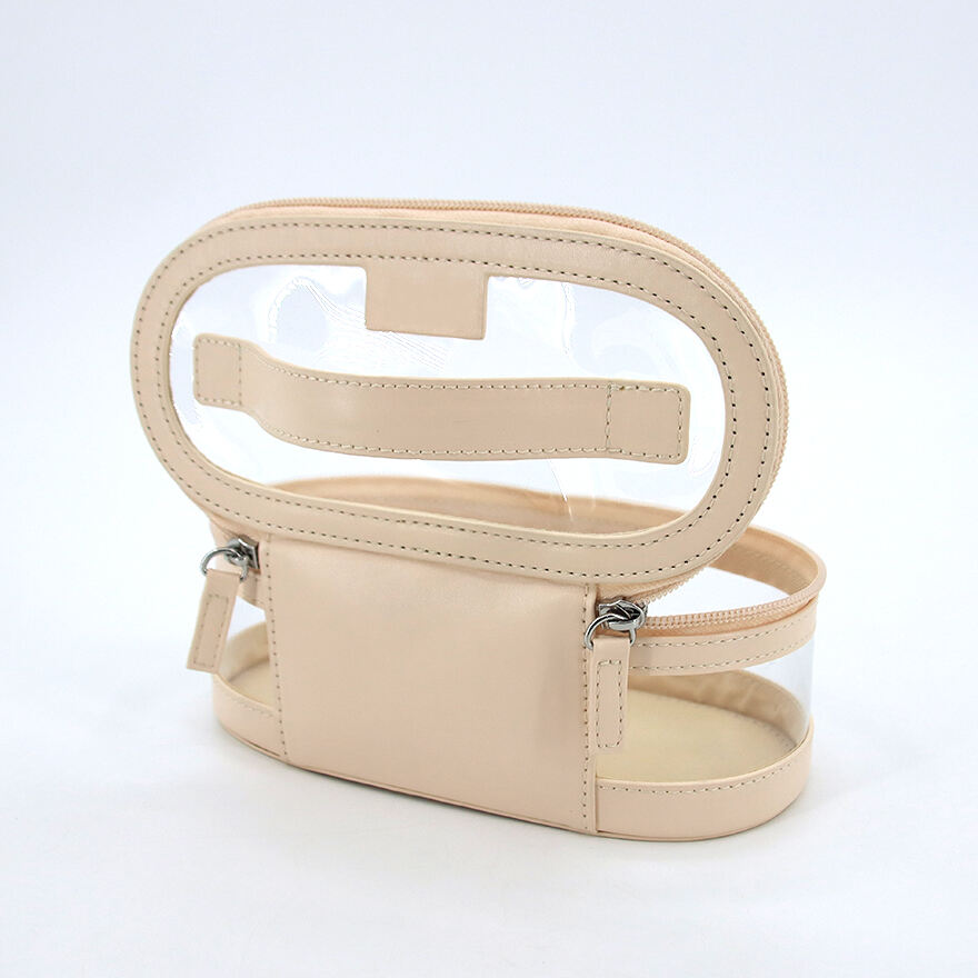 Women's Portable Mini Makeup Bag New Design PU Leather Travel Cosmetic Box Large Zipper for Lipstick Toiletries Brushes Storage factory