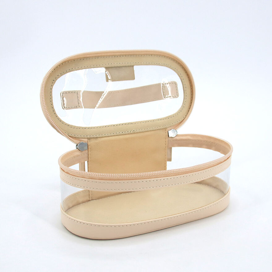 Women's Portable Mini Makeup Bag New Design PU Leather Travel Cosmetic Box Large Zipper for Lipstick Toiletries Brushes Storage manufacture