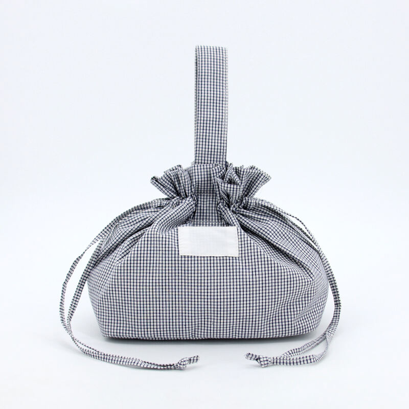 Factory Wholesale French Romantic Floral Basket Bag Skincare Pouches Custom Logo Printing Fashion Style Cotton Material Zipper factory