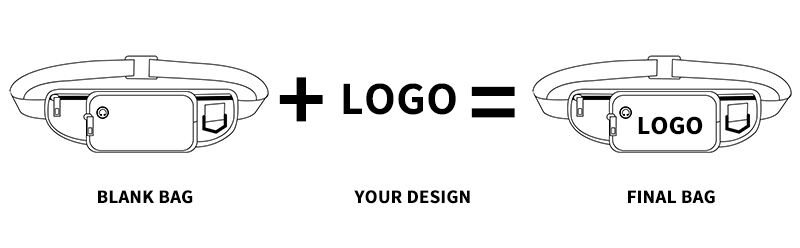 Letters Print Canvas Nylon Waterproof Casual Sports Shoulder Waist Bag Designer Crossbody Fanny Pack Waist Pouch manufacture