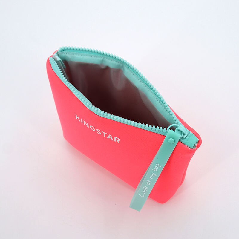 New Fashion Quilted Neoprene Makeup Bag with Zipper Featuring Velvet Jewelry Boxes manufacture