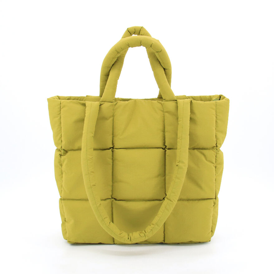 Womens Large Crossbody Weekender Soft Padded Puffy Shopper Tote Bag Puffer Quilted Shoulder Handbag supplier