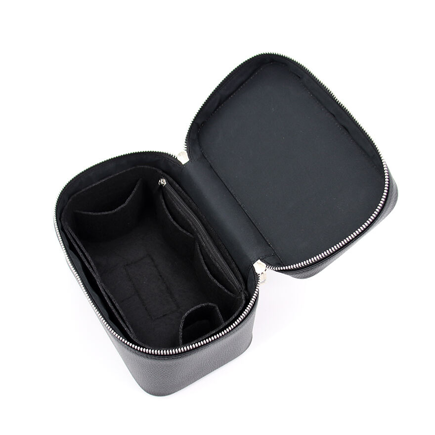 Large Functional Top Handle Travel Beauty Bag Professional Vanity Hard Makeup Case Toiletry Bag PU Leather Cosmetic Bags supplier