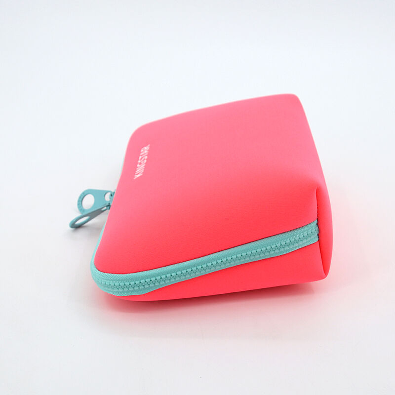 product portable neoprene bag case small square accessories makeup mouse cable pouch makeup kits bag366-2
