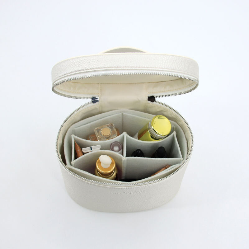 Large Capacity Portable Travel Cosmetic Bag Double Layer Waterproof PU Toiletry Storage Bucket Zipper Fashion factory