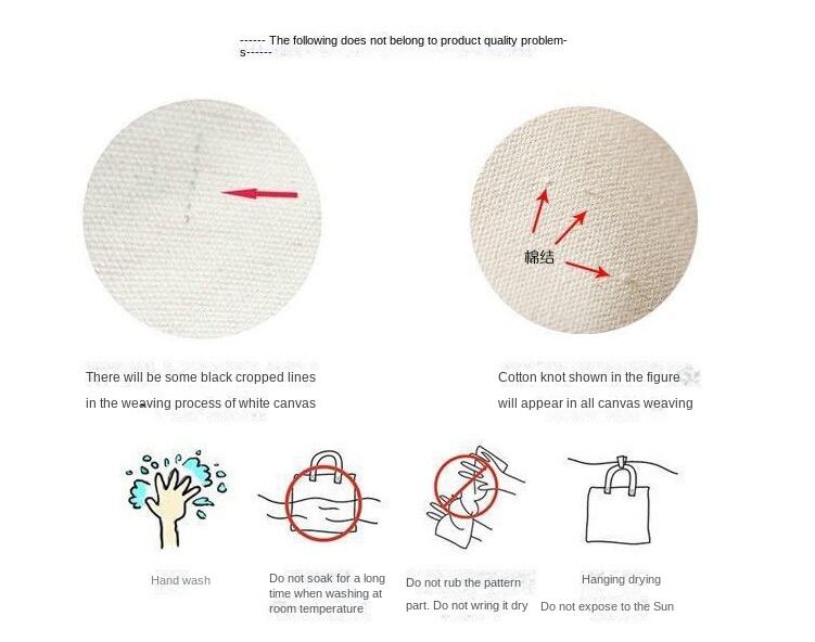 Printed logo Letter Canvas Cotton Tote Bag Eco-Friendly Reusable Students Blank Shopping Bag for Daily factory