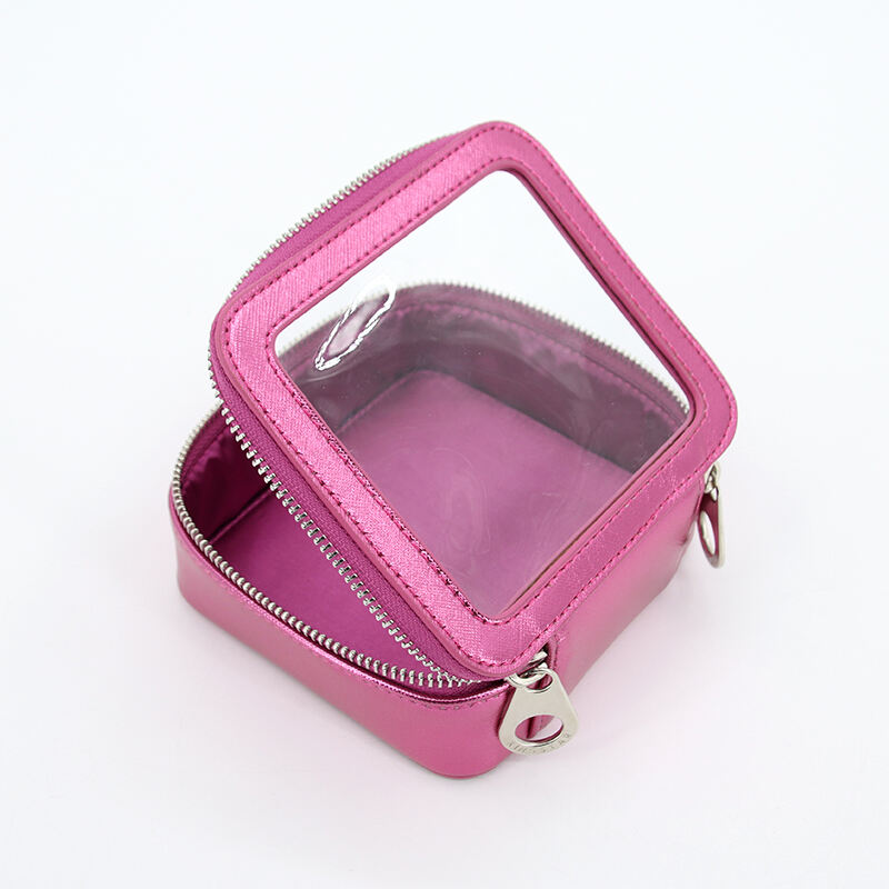 Small Waterproof Clear PVC Cosmetic Bag Customized Make up Pouch PU Travel Mini Fashion Plastic Makeup Bag With Zipper supplier