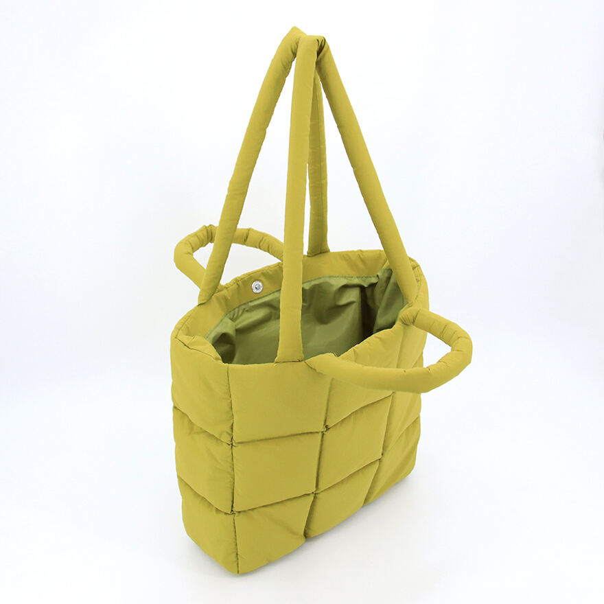 Womens Large Crossbody Weekender Soft Padded Puffy Shopper Tote Bag Puffer Quilted Shoulder Handbag supplier