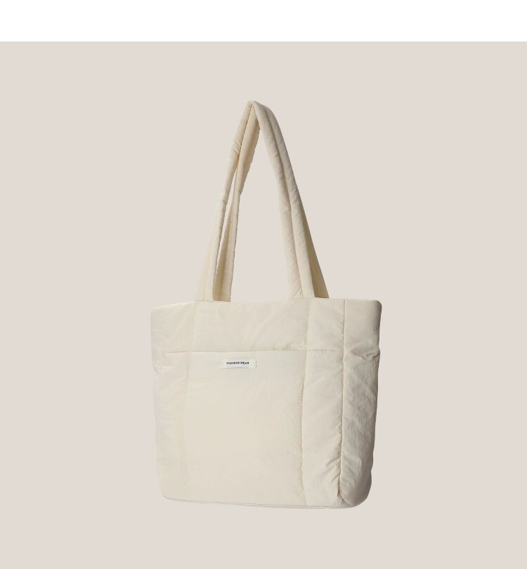 Puffer Shoulder Bag with Soft Hand Feeling Large Capacity Shopping Bag Multi Color Shoulder Bag for Women manufacture