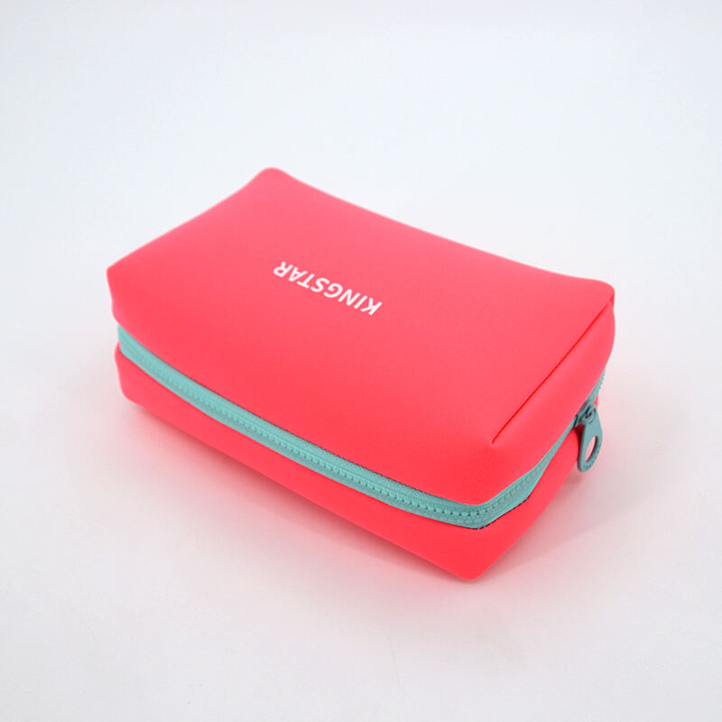 Hot Selling Travel Makeup Bag Travel Cosmetic Multi-functional Toiletry Waterproof Brushes Bag Neoprene Zipper Pouch details