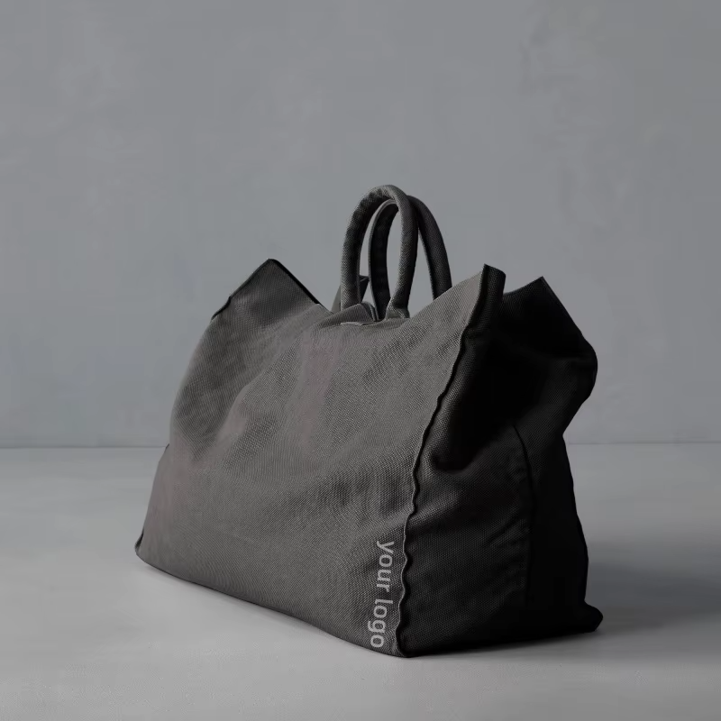 Custom Logo Printing Natural Canvas Tote 12-24oz Organic Cotton Shopping Bag Plain Carry Hand Bag for Supermarket supplier