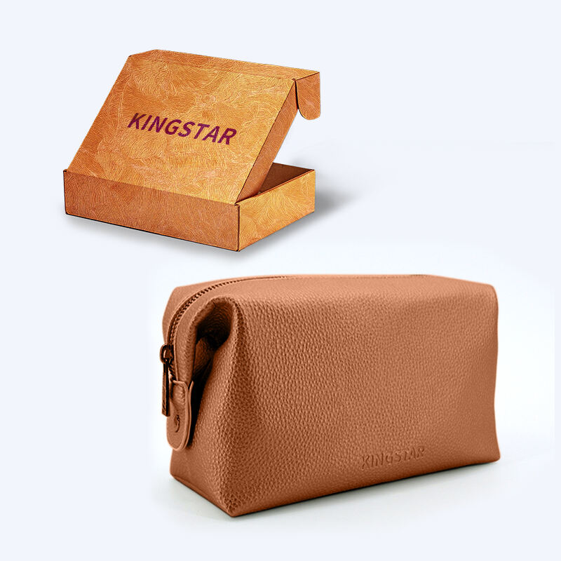 Customized Luxury PU Leather Toiletry Bag High Quality Multifunctional Makeup Bags for Men details