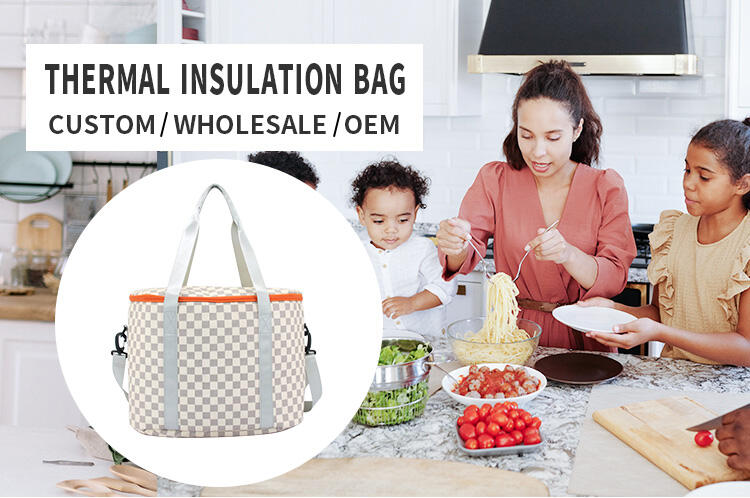 Custom Logo Beach Cooler Tote Bag Waterproof Food Delivery Large Insulated Tote Cooler Bag for Picnic details