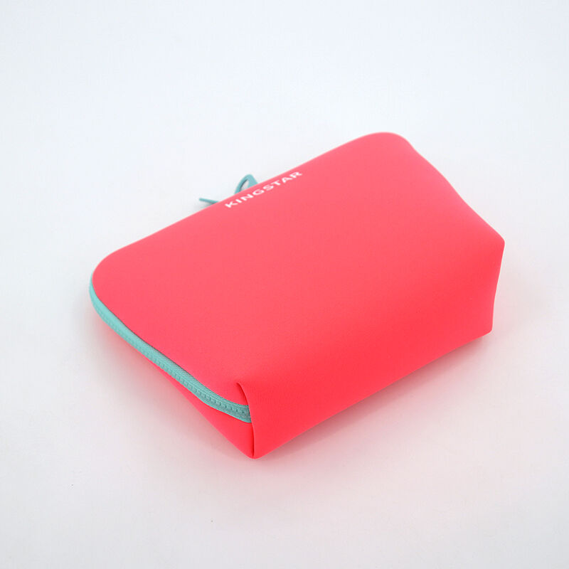 product portable neoprene bag case small square accessories makeup mouse cable pouch makeup kits bag366-3