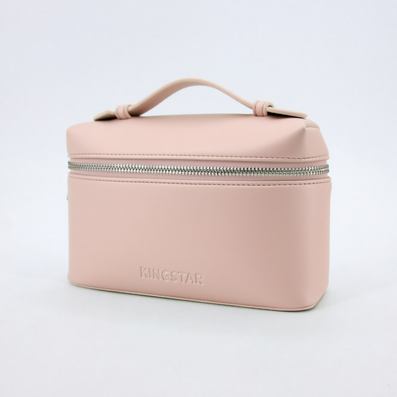 product custom logo large pu cosmetic bag waterproof pink leather pouch toiletry makeup organizer personalized logo for travel325-3