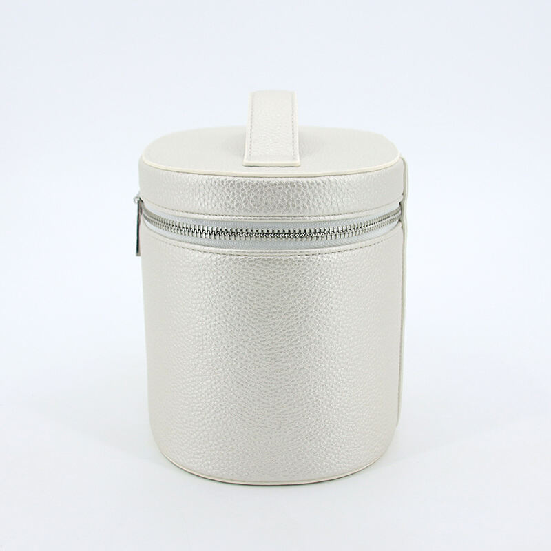 Large Capacity Portable Travel Cosmetic Bag Double Layer Waterproof PU Toiletry Storage Bucket Zipper Fashion factory