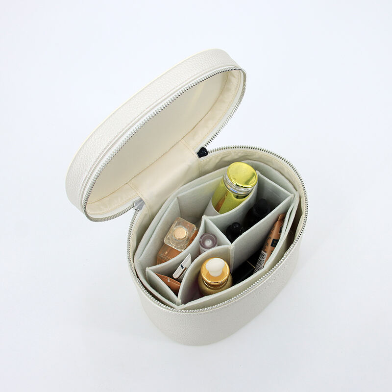 New Neoprene Make-up Bag Waterproof Bag Cosmetic Portable Large-Capacity Quilted Cosmetic Bag with Handle details