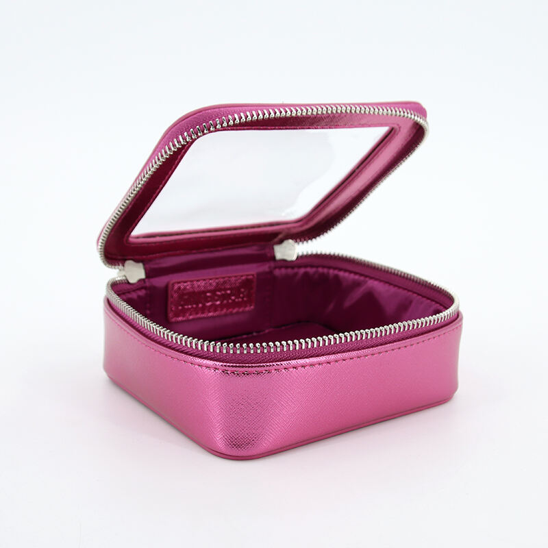 Small Waterproof Clear PVC Cosmetic Bag Customized Make up Pouch PU Travel Mini Fashion Plastic Makeup Bag With Zipper factory